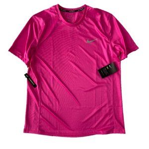 Nike AT3951-686 Dri-Fit Miler Reflective Top Pink